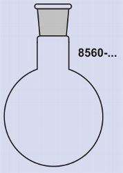 Колба из кварцевого стекла Neubert-glas круглодонная, 500 мл