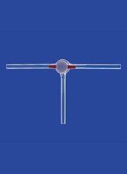 Кран трехходовой Lenz NS14,5, диаметр отверстия 2,5 мм, PTFE