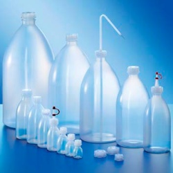 Бутыль Kautex узкогорлая 1000 мл, LDPE, круглая, естественный цвет, с винтовой крышкой