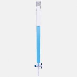 Хроматографическая колонка ISOLAB, Ø 30 x 600 мм, без фритты, NS29/32, PTFE кран, стекло