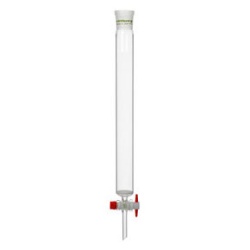 Хроматографическая колонка Rettberg 750 мм, внутр. Ø 60 мм, NS45/40, с фриттой, PTFE кран, стекло