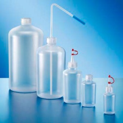 Бутыль Kautex узкогорлая 500 мл, LDPE, круглая с высокими плечами, Ø 25 мм, естественный цвет, без крышки