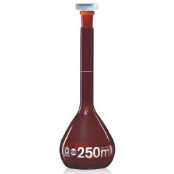 Колба мерная Brand BLAUBRAND 20 мл, класс А, тёмное стекло, NS 10/19, с пробкой PP, с индивидуальным сертификатом