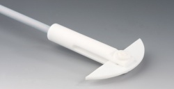 Перемешивающий элемент Bohlender полумесяц, длина 600 мм, диаметр вала 10 мм, 90 х 24 х 3 мм, PTFE