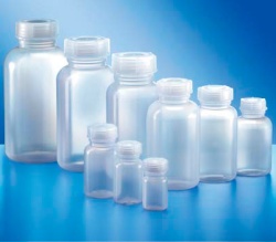 Бутыль Kautex широкогорлая 100 мл, LDPE, круглая, естественный цвет, с винтовой крышкой