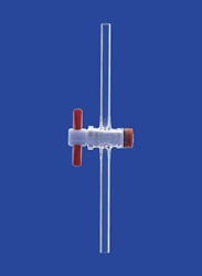 Кран одноходовой Lenz NS14,5, диаметр отверстия 4,0 мм, PTFE