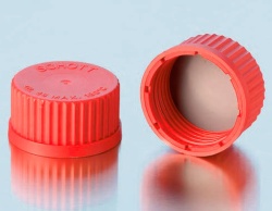 Крышка DURAN Group GL14, винтовая, с прокладкой из PTFE, красная, PBT
