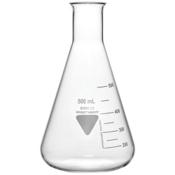 Колба Эрленмейера RASOTHERM 300 мл, узкогорлая, с градуировкой, стекло
