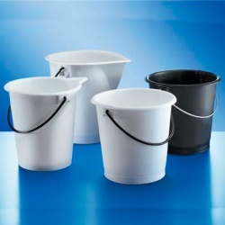 Ведро Kautex с носиком и ручкой, цвет белый, 10 л, LDPE