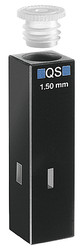 Кювета флуоресцентная Hellma 105.252-QS кварцевая, оптический путь 1,5x1,5 мм, высота центра 8,5 мм