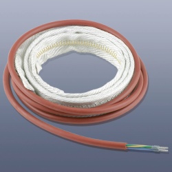 Нагревательная лента SAF (Kletti) KM-HT-PSG, изоляция из PTFE, внутр. металлическая оплетка, макс. температура 260°C, 1 м