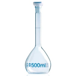 Колба мерная Brand BLAUBRAND 1000 мл, класс А, светлое стекло, NS 29/32, с пробкой PP, с сертификатом партии